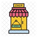 Shop Open Open Board Hanging Board Icon