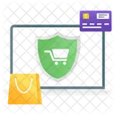 Shop Safe Secure Shopping Secure Ecommerce Icon