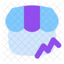 Shop Sales Chart Store Icon