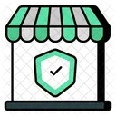 Shop Security Shop Protection Shop Safety Icon