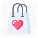 Shoppen tasche liebe  Symbol