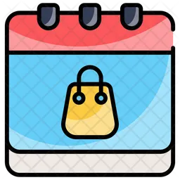 Shopaholic calendar  Icon