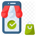 Shoping Online Smartphone Online Icon