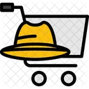 Shopper Hat Consumer Hat Shopper Cap Icon