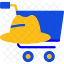 Shopper Hat Consumer Hat Shopper Cap Icon