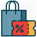 Shopping Bag Coupon Icon