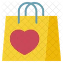 Shopping Heart Love Icon