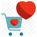 Shopping Cart Love Icon