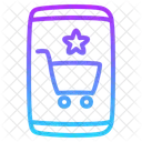 Shopping Smartphone Ecommerce Online Mobile App Shop Icon