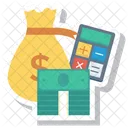 Shopping Moneybag Calculator Icon