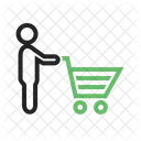 Shopping Holding Cart Icon