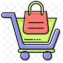 Shopping Bags Trolly Icon