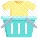 Shopping Basket T Shirt Symbol