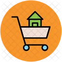 Shopping Cart House Icon