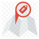 Shopping Map Sale Icon