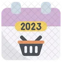 Shopping 2023 Calendar Icon