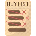 Shopping List Expense Icon