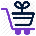 Shopping Cart Growth Icon