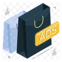 Shopping Ad Shopping Advertising Tote Icon