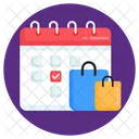 Shopping Reminder Shopping Agenda Shopping Calendar Icon