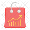 Shopping Analytics Ecommerce Forecast Icon
