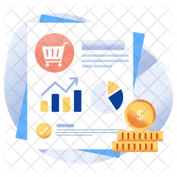 Shopping Analytics  Icon