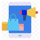 Mobile Megaphone Shopping Icon