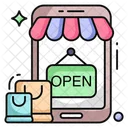 Mobile Shopping Eshopping Ecommerce Icon