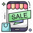 Mobile Shopping Eshopping Ecommerce 아이콘