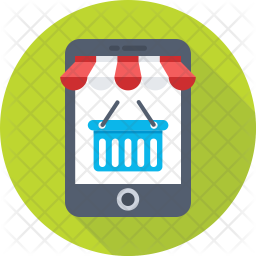 Shopping App Icon - Download in Flat Style