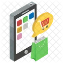 Shopping App Mobile Transaction Mobile Shopping Icon