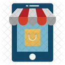M Commerce Online Shopping Tote Bag Icon
