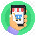 E Shopping Online Shopping Mobile Shopping Icon