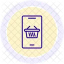 Shopping App Line Icon Icon