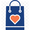 Shopping Bag Love Heart Icon