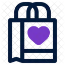 Shopping Bag Love Bag Icon