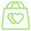Shopping Bag Hearts Icon
