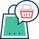 Shopping Chat Bubble Icon