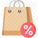 Shopping Bag Offer Percent Icon