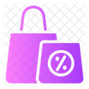 Shopping Bag Offer Sale Icon