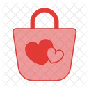 Shopping Bag Valentine Love Icon
