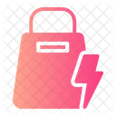 Shopping Bag Fast Sale Icon