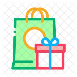 Shopping bag and gift  Icon