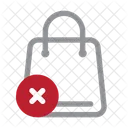 Shopping bag cancel  Icon