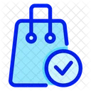 Shopping Bag Check  Icon