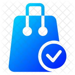 Shopping Bag Check  Icon