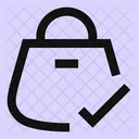 Shopping-bag-check  Icon