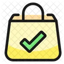 Shopping Bag Check Streamline Ultimate Icon