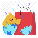 Shopping Bag Easter  Icon