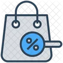 Shopping Bag Percent Buy Icon